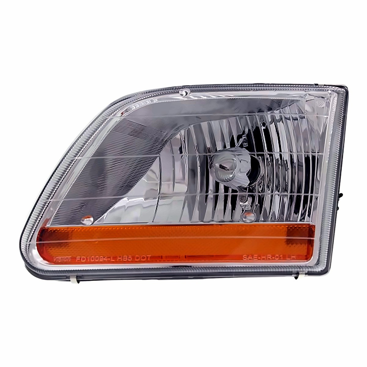 2001-2003 Ford F150 Driver Side Head Lamp, fo2502267. Front view.