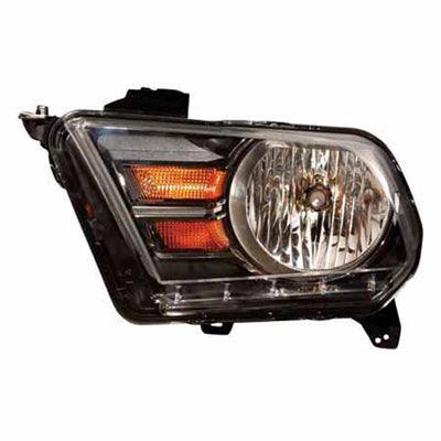 2010-2014 Ford Mustang GT Head Lamp Driver Side Halogen , FO2502276. High-quality aftermarket part.