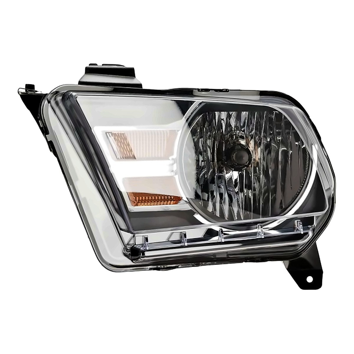 2010-2014 Ford Mustang Driver Side Head Lamp, fo2502281. Front view.
