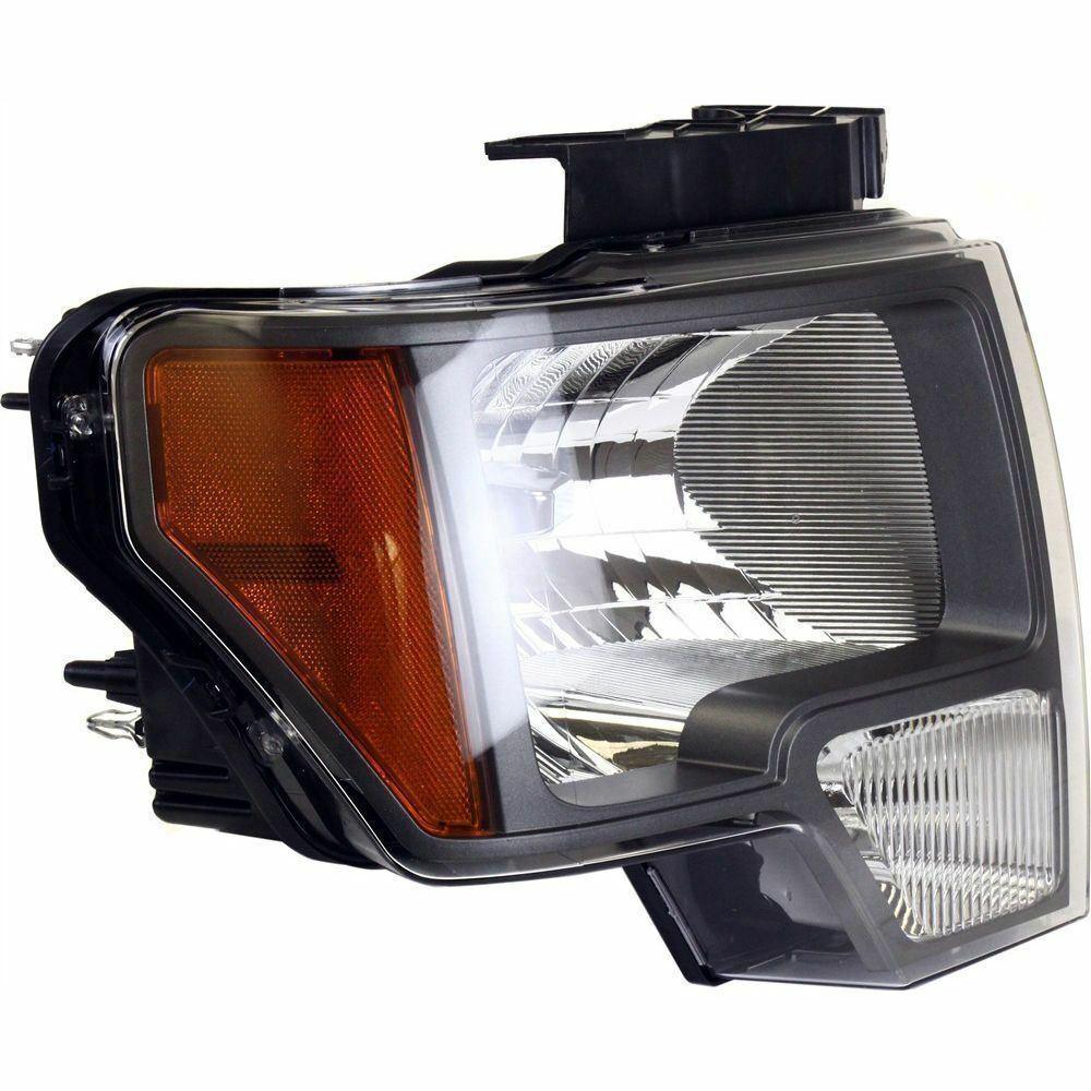 2010 Ford F150 Head Lamp Driver Side Fx2 Model Sterling Gray Trim , FO2502297. Designed for OEM alignment.