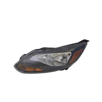 2012-2014 Ford Focus Head Lamp Driver Side Titanium Model , FO2502299. Side view of the replacement part.
