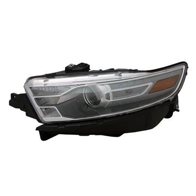 2013-2014 Ford Taurus Head Lamp Driver Side Halogen , FO2502310. Angle view for visual reference.