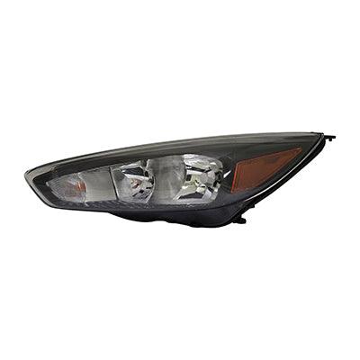 2015-2018 Ford Focus Head Lamp Driver Side Black Bezel Without Drl Sdn/Hb , FO2502337. Perfect fit and finish.