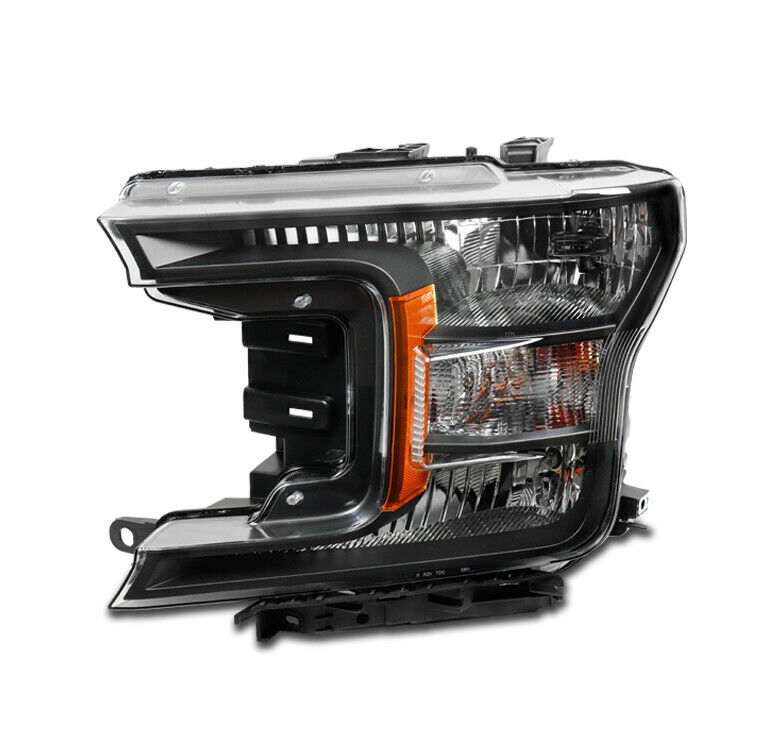 2018-2020 Ford F150 Head Lamp Driver Side Halogen With Dark Housing , FO2502373. Precision fitment for collision repair.