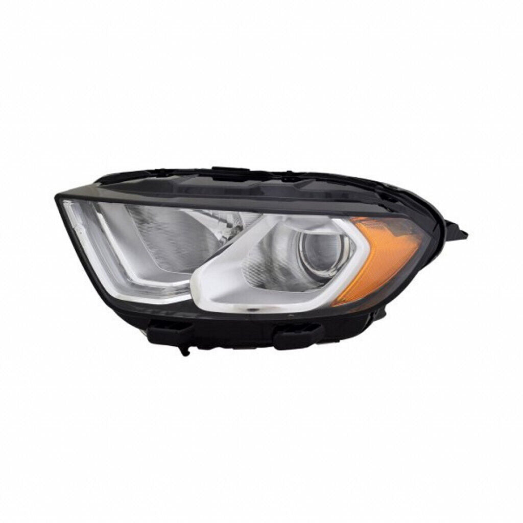 2018-2022 Ford Ecosport Head Lamp Driver Side Halogen Chrome Housing With Drl , FO2502376. Professional-grade auto body part.