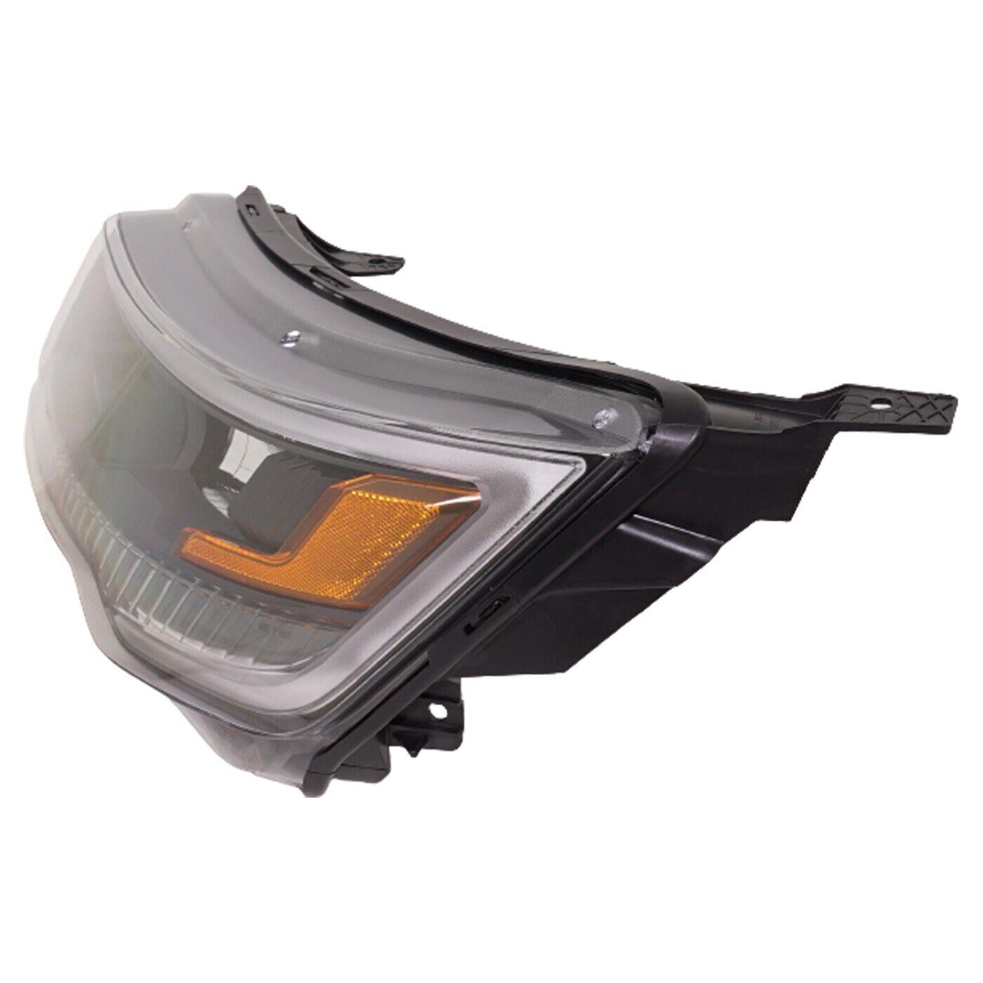 2018-2019 Ford Explorer Sport Head Lamp Driver Side Hid , FO2502390. Exact fit for vehicle restoration.