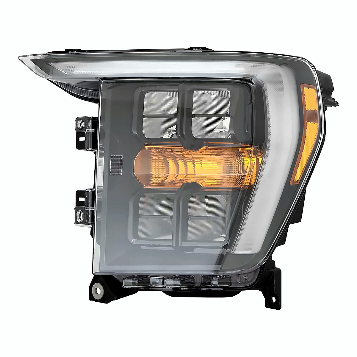 2021-2023 Ford F150 Driver Side Head Lamp, fo2502421. Front view.