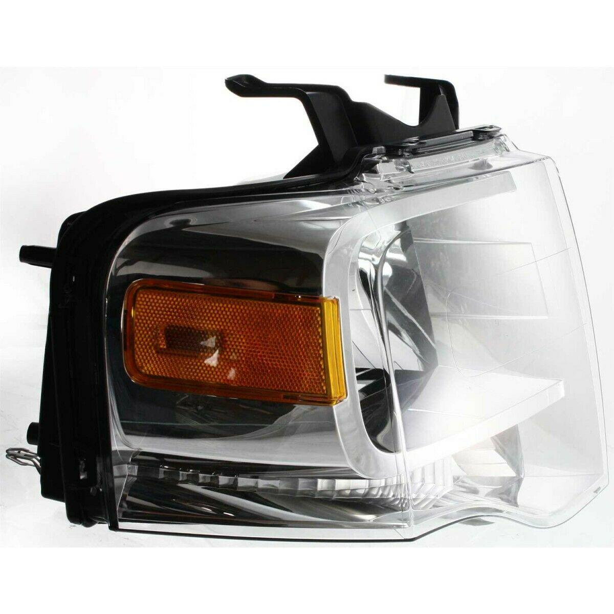 2007-2014 Ford Expedition Max Head Lamp Passenger Side Chrome Bezel , FO2503226. Perfect fit and finish.