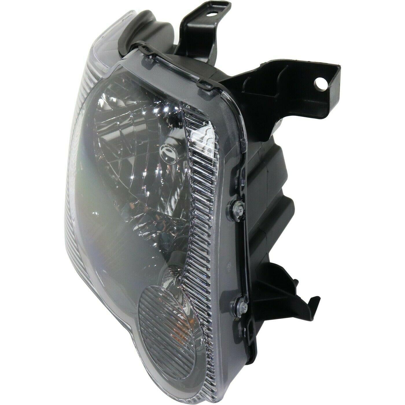 2008-2010 Ford Explorer Sport Trac Head Lamp Passenger Side Smoked Lens , FO2503230. Angle view for visual reference.