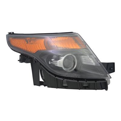 2013-2015 Ford Explorer Sport Head Lamp Passenger Side Sport Model , FO2503313. Durable and impact-resistant.