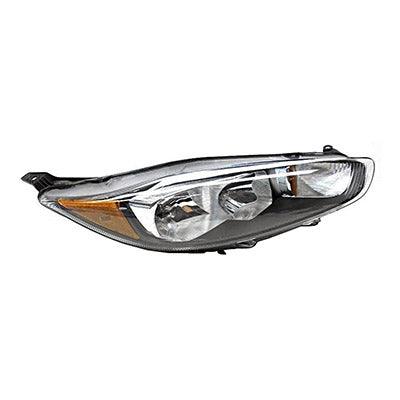 2014-2019 Ford Fiesta Hatchback Head Lamp Passenger Side S/Se/St Model With Dark Trim , FO2503324. Installed view for reference.