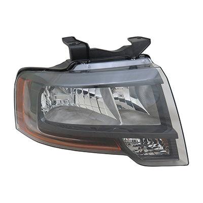 2015-2017 Ford Expedition El Head Lamp Passenger Side Reflector Type Black Out , FO2503333. OEM-quality exterior component.
