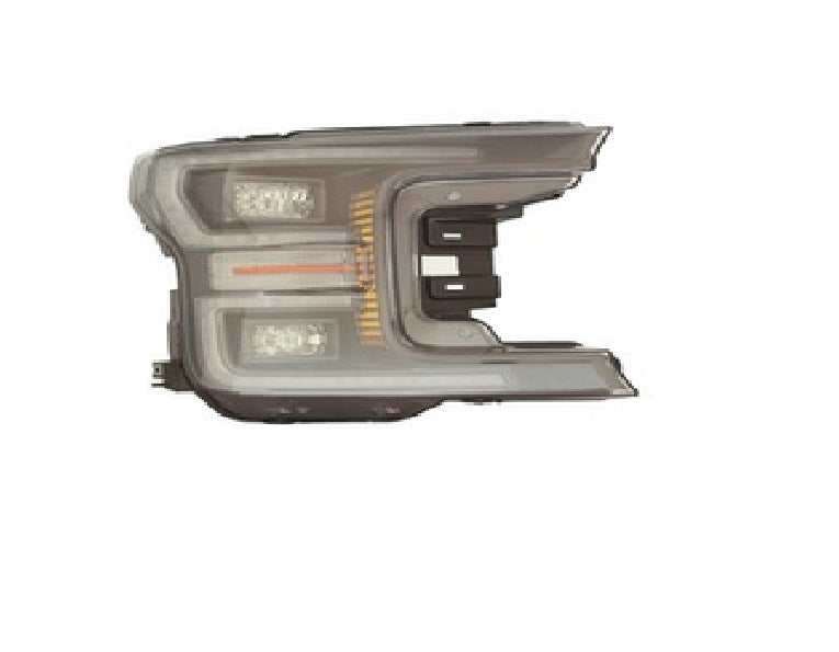2018-2020 Ford F150 Head Lamp Passenger Side Led With Sprt Trim , FO2503367. Side view of the replacement part.