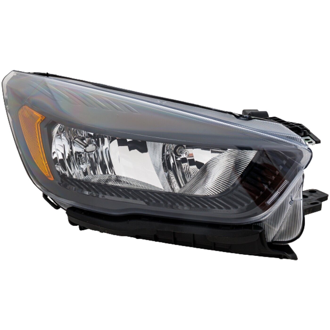 2018-2019 Ford Escape Head Lamp Passenger Side Halogen With Dark Housing , FO2503394. Side view of the replacement part.