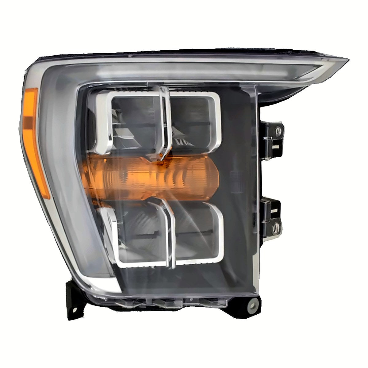 2021-2023 Ford F150 Passenger Side Head Lamp, fo2503415. Front view.