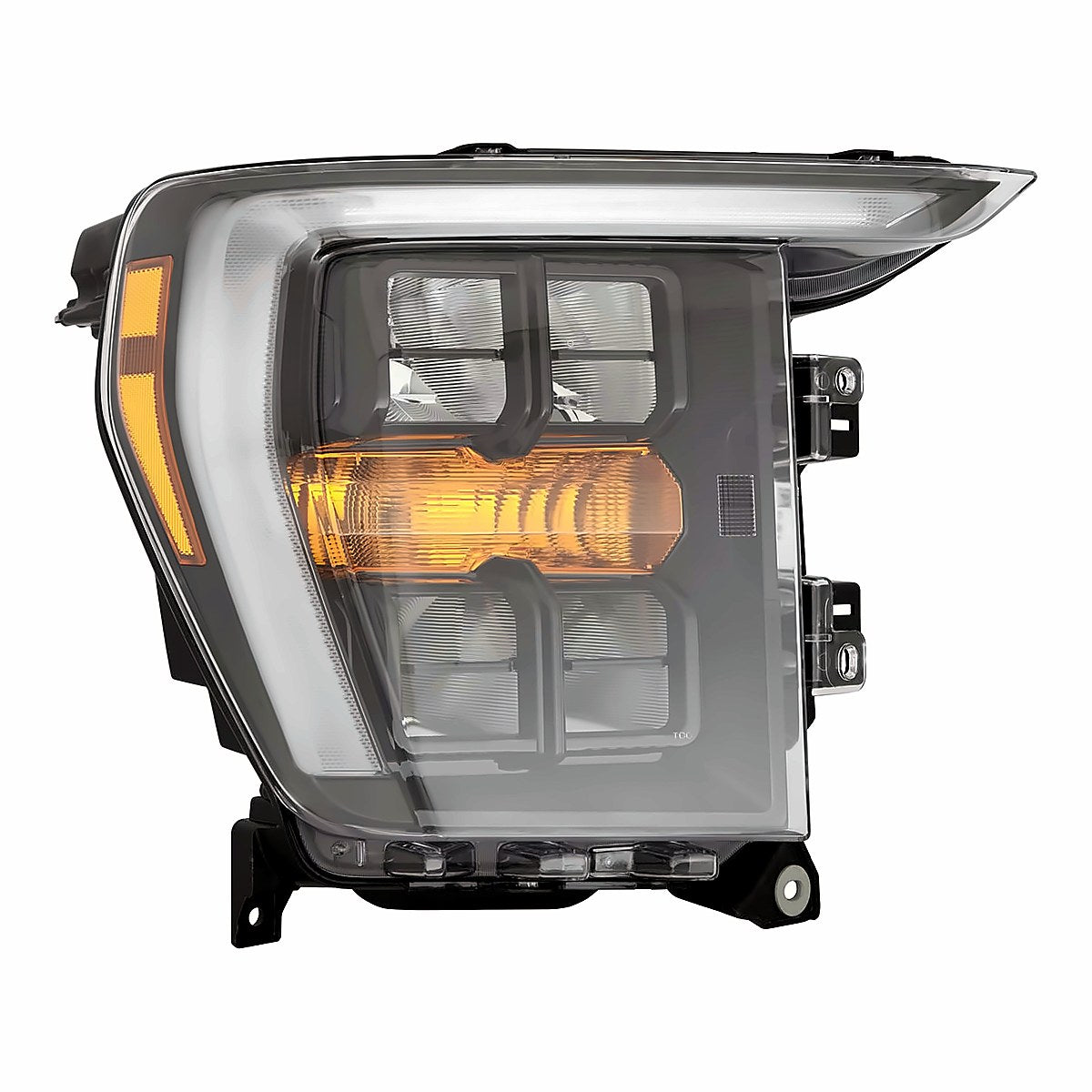 2021-2023 Ford F150 Passenger Side Head Lamp, fo2503421. Front view.