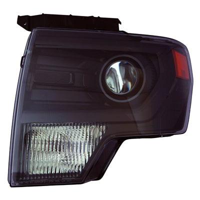 2013-2014 Ford F150 Head Lamp Driver Side Hid Black Trim , FO2518121. Direct fit for easy installation.
