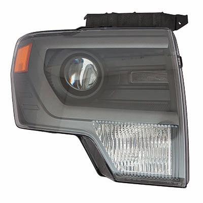 2010-2014 Ford Ford F150 Svt Raptor Head Lamp Driver Side Hid Svt Raptor Mdl Gray Trim , FO2518122. High-strength and long-lasting.
