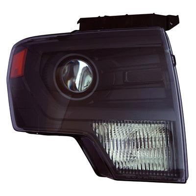 2013-2014 Ford F150 Head Lamp Passenger Side Hid Black Trim , FO2519121. Durable and impact-resistant.