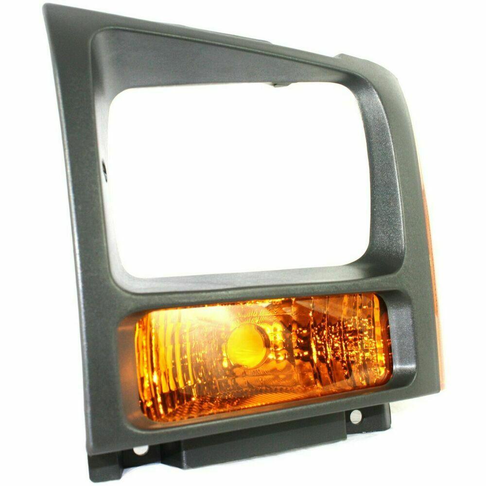 2006-2007 Ford F250 Signal Lamp Front Driver Side With Black Trim Ring , FO2526104. Tested for reliable performance.