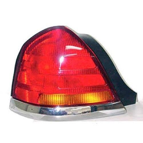 1998-2004 Ford Crown Victoria Tail Lamp Driver Side , FO2800150. Installed view for reference.