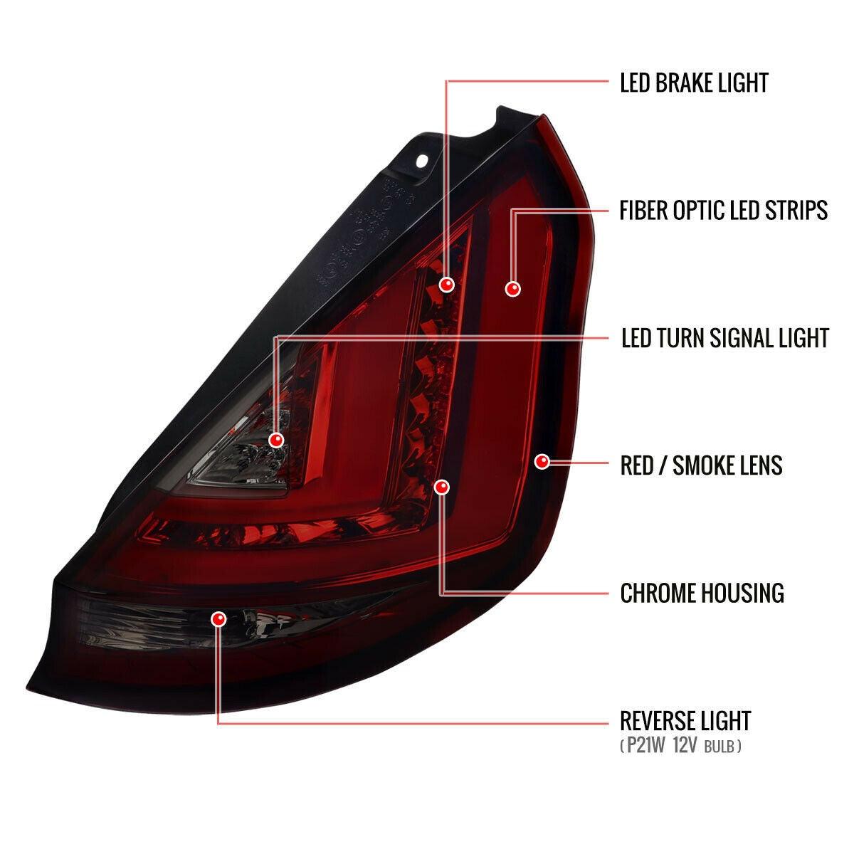 2014-2019 Ford Fiesta Hatchback Tail Lamp Driver Side , FO2800236. Professional-grade auto body part.