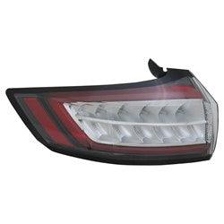 2015-2018 Ford Edge Tail Lamp Driver Side Without Level 2 Trim Se/Sel Model , FO2800243. Direct fit for easy installation.