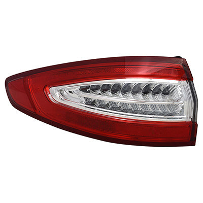 2013-2016 Ford Fusion Tail Lamp Driver Side S/Se Model , FO2804110. Side view of the replacement part.