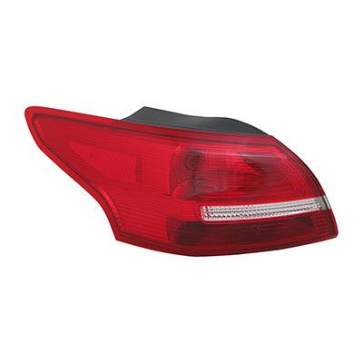 2015-2018 Ford Focus Tail Lamp Driver Side Sdn , FO2804114. Factory-style replacement part.