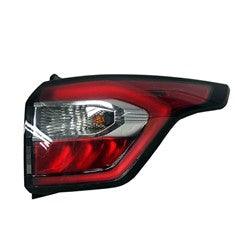 2017-2019 Ford Escape Tail Lamp Passenger Side With Sports Pkg With Smoked Red Lens , FO2805117. Designed for OEM alignment.