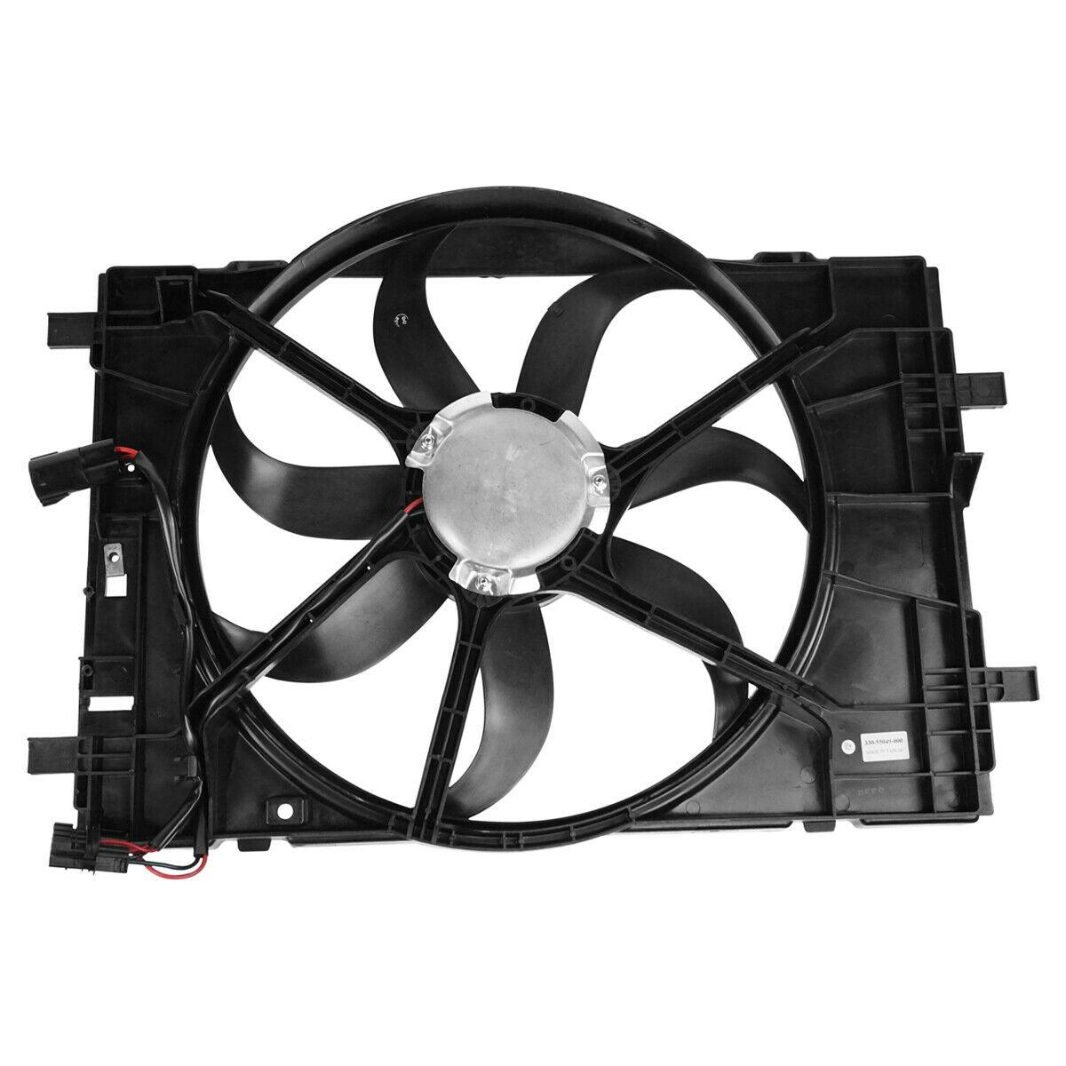 2006-2009 Ford Fusion Cooling Fan Assy , FO3115172. Installed view for reference.