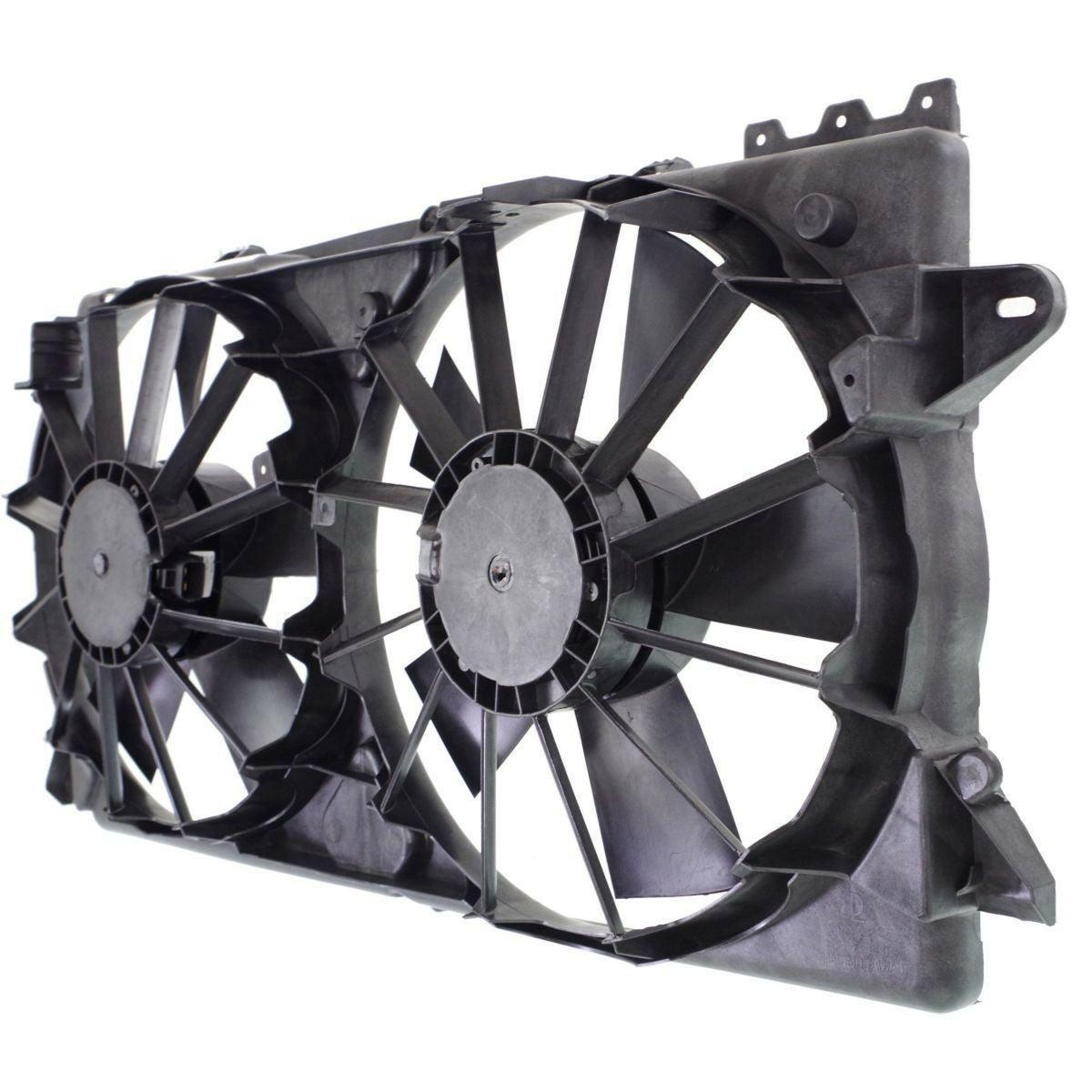 2010-2017 Ford Expedition El Cooling Fan Assy 3.5/3.7/4.6/5.0/5.4/6.2L , FO3115184. Angle view for visual reference.