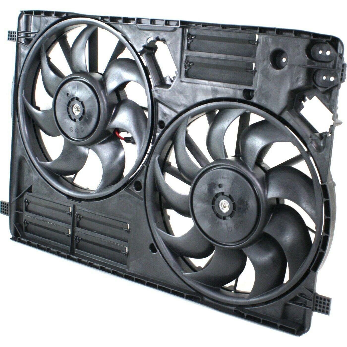 2013-2019 Ford Escape Cooling Fan Assy Dual 1.5L Turbo/2L Without Towing Pkg , FO3115216. Side view of the replacement part.