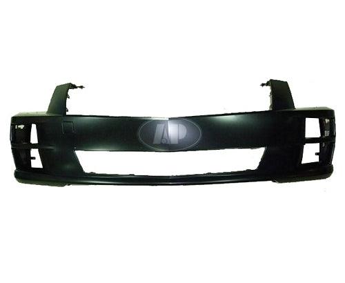 2008-2011 Cadillac STS Front Bumper Without H/Lp Wash Hole Primed , GM1000874. Durable and impact-resistant.