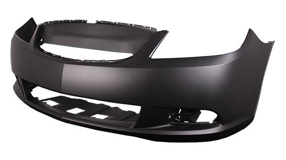 2010 Buick Allure Front Bumper Primed , GM1000911. Side view of the replacement part.