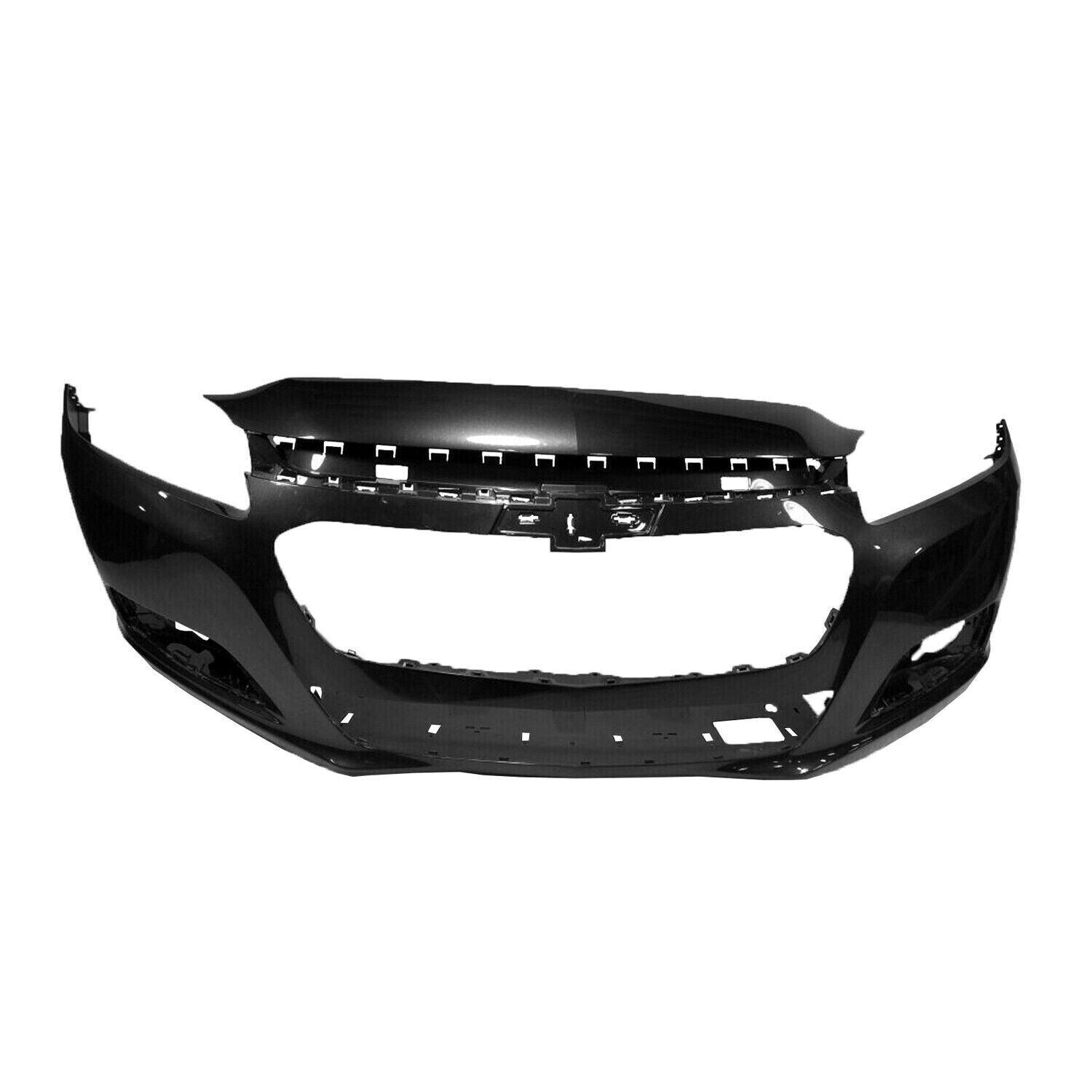 2014-2015 Chevrolet Malibu Front Bumper Primed Without Bowtie Indentation , GM1000962. Professional-grade auto body part.