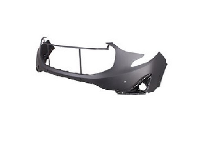 2018-2021 Gmc Terrain Front Upper Bumper Primed With Sensor , GM1014139. Angle view for visual reference.