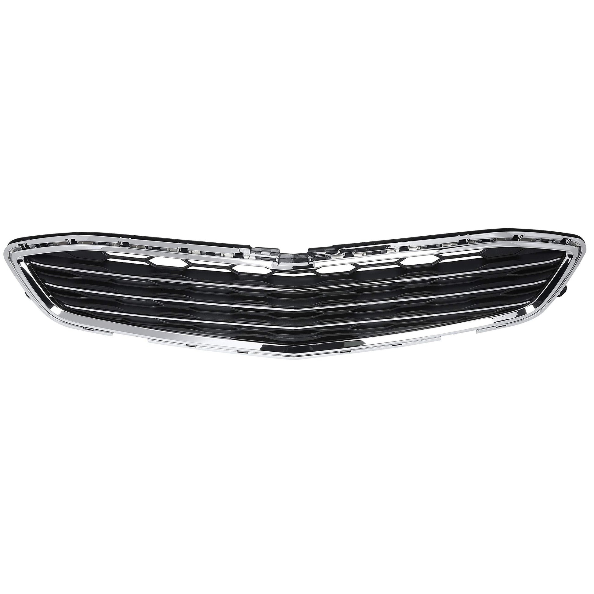 2016-2018 Chevrolet Malibu Hybrid Grille Center Matte Black With Chrome Bars/Chrome Surearound , GM1036188. Perfect fit and finish.