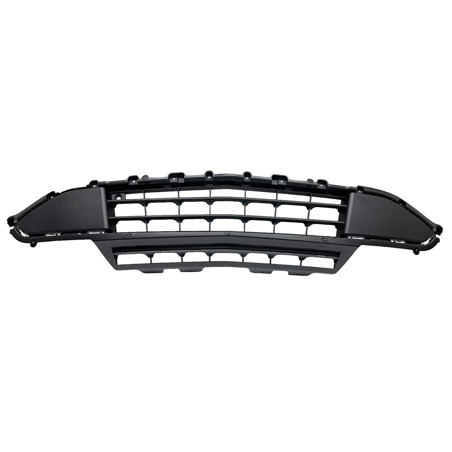 2018-2021 Chevrolet Traverse Grille Front Textured Black , GM1036203. Side view of the replacement part.