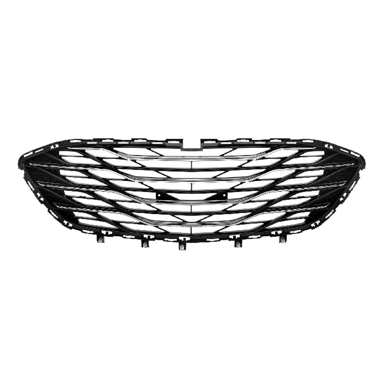 2019-2023 Chevrolet Malibu Grille Front Lower Black With Chrome Molding Without Sensor , GM1036204. Direct fit for easy installation.