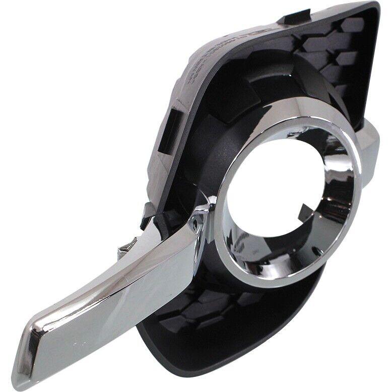 2010-2015 Chevrolet Equinox Fog Lamp Bezel Front Driver Side With Chrome Moulding Lt/Ltz , GM1038127. OEM-style replacement.