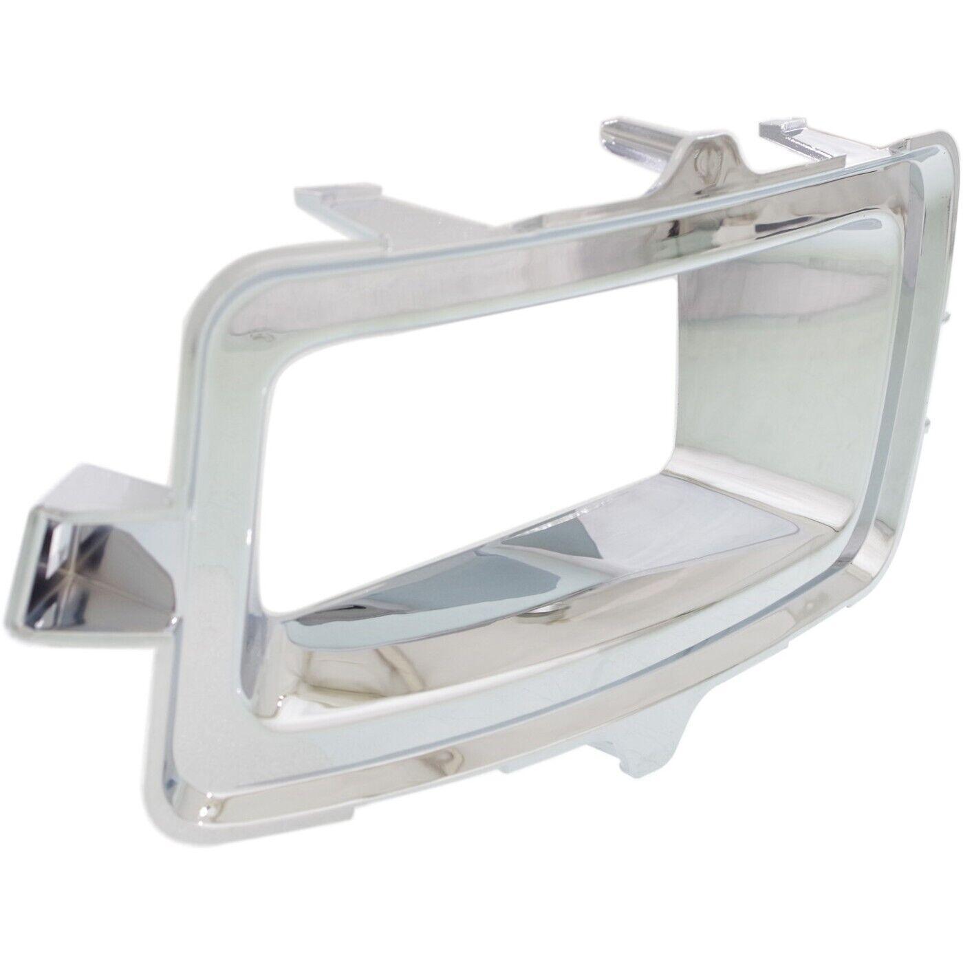 2014-2015 Chevrolet Silverado 1500 Fog Lamp Bezel Front Driver Side Chrome , GM1038168. Precision fitment for collision repair.