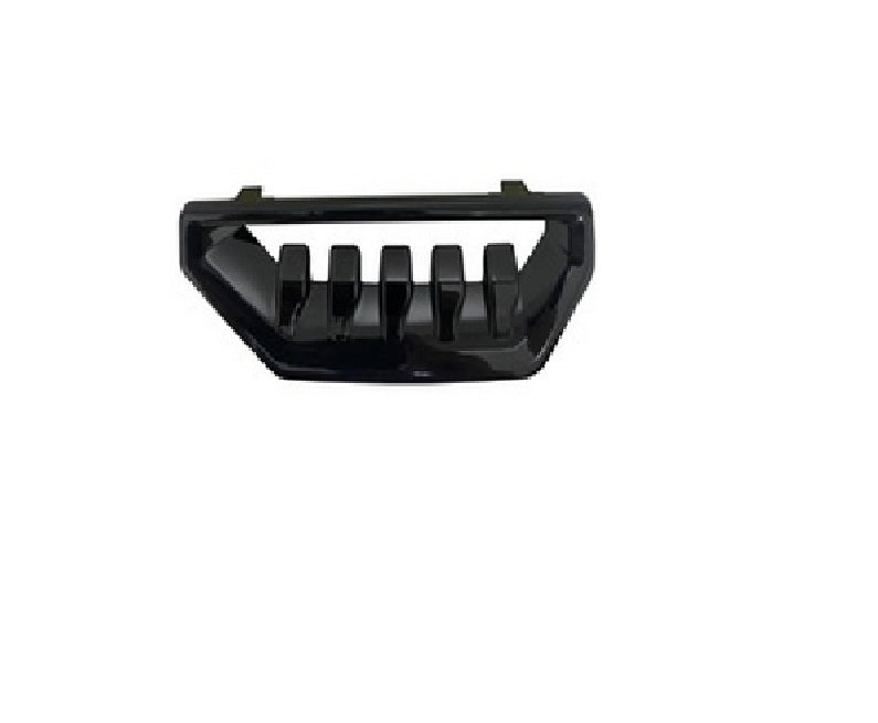 2022-2023 Gmc Sierra 1500 Bumper Air Duct Front Driver Side Black , GM1038287. Side view of the replacement part.