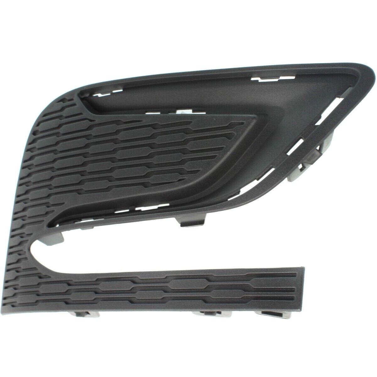 2016-2018 Chevrolet Cruze Sedan Grille Passenger Side Textured Black Without Rs Pkg , GM1039217. Side view of the replacement part.