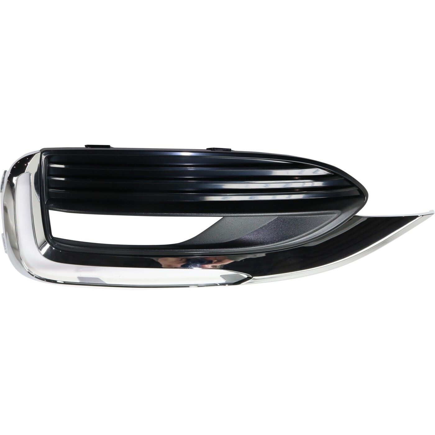 2018-2021 Buick Enclave Fog Lamp Bezel Front Passenger Side Textured With Chrome , GM1039223. Factory-style replacement part.