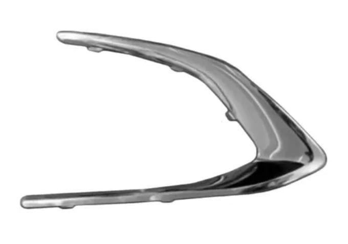 2019 Chevrolet Cruze Sedan Fog Lamp Trim Front Passenger Side Chrome , GM1039237. Designed for OEM alignment.
