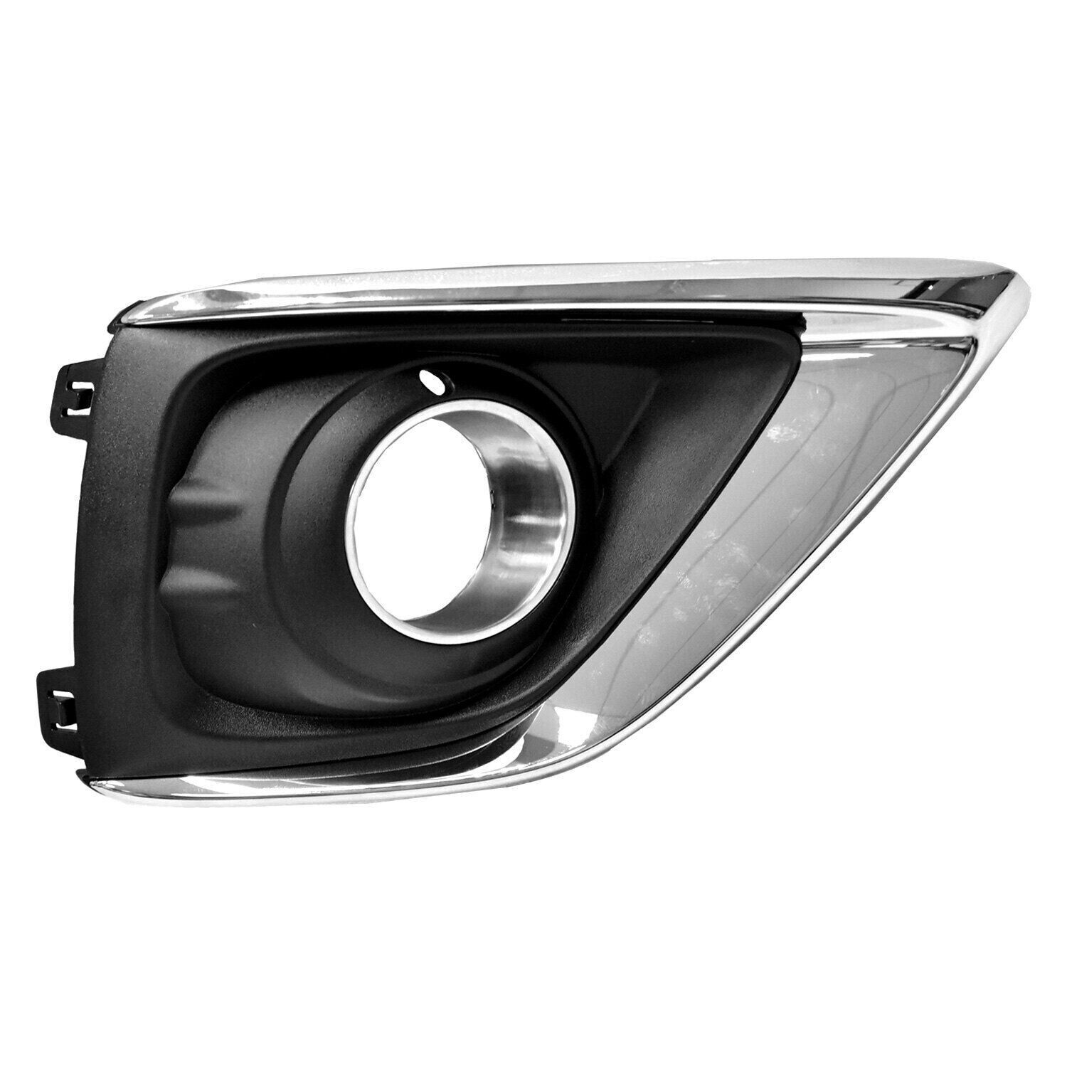2019-2020 Buick Envision Fog Lamp Bezel Passenger Side Black With Chrome Moldings , GM1039266. Exact fit for vehicle restoration.