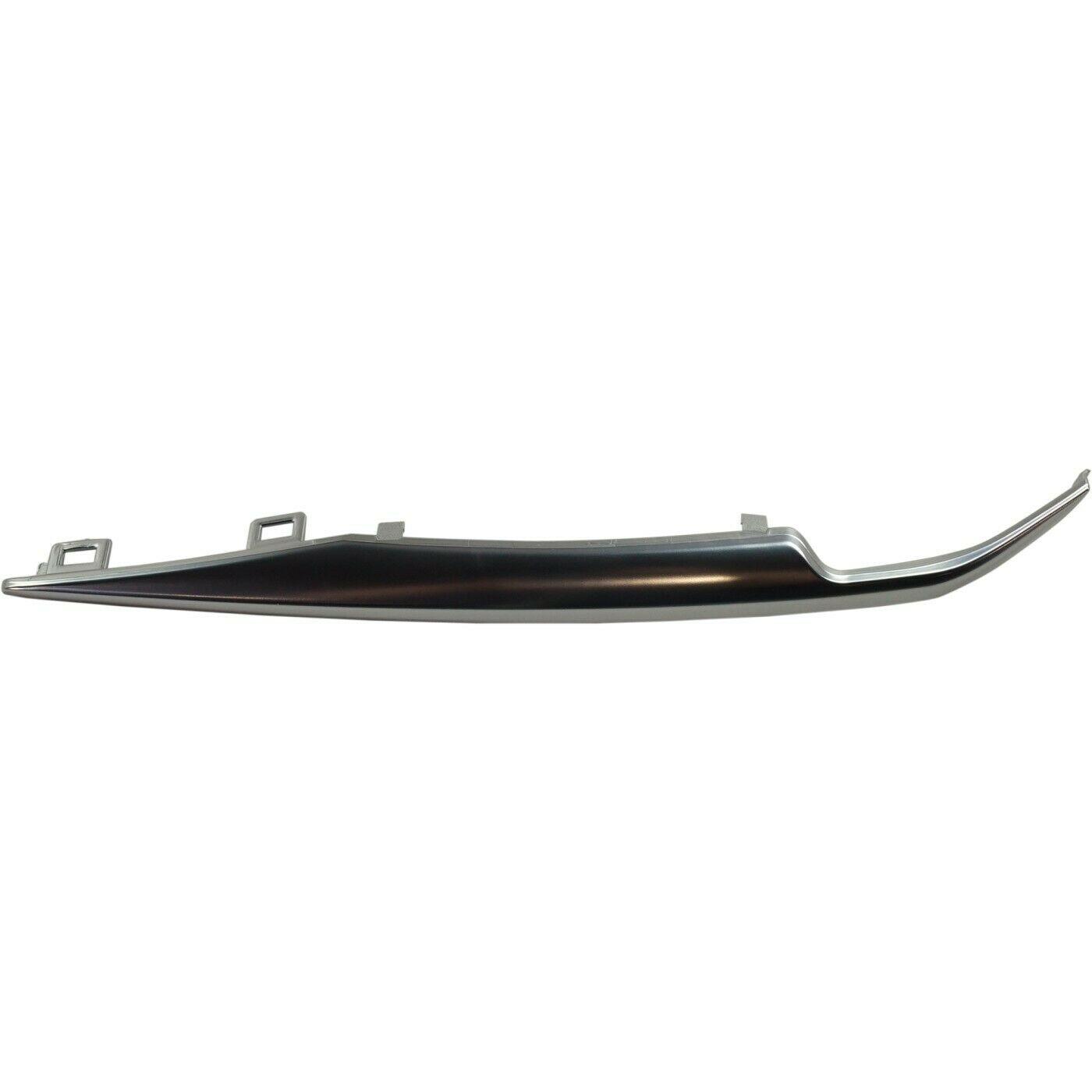 2015-2020 Cadillac Escalade Bumper Moulding Front Driver Side Lower Satin Chrome , GM1046123. Installed view for reference.