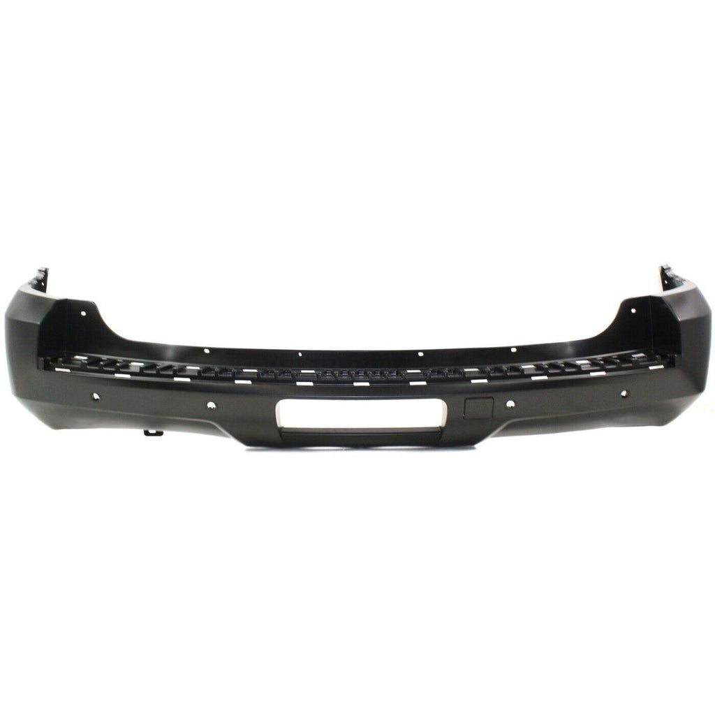 2007-2014 Chevrolet Tahoe Rear Bumper Primed With Sensor , GM1100783. Professional-grade auto body part.