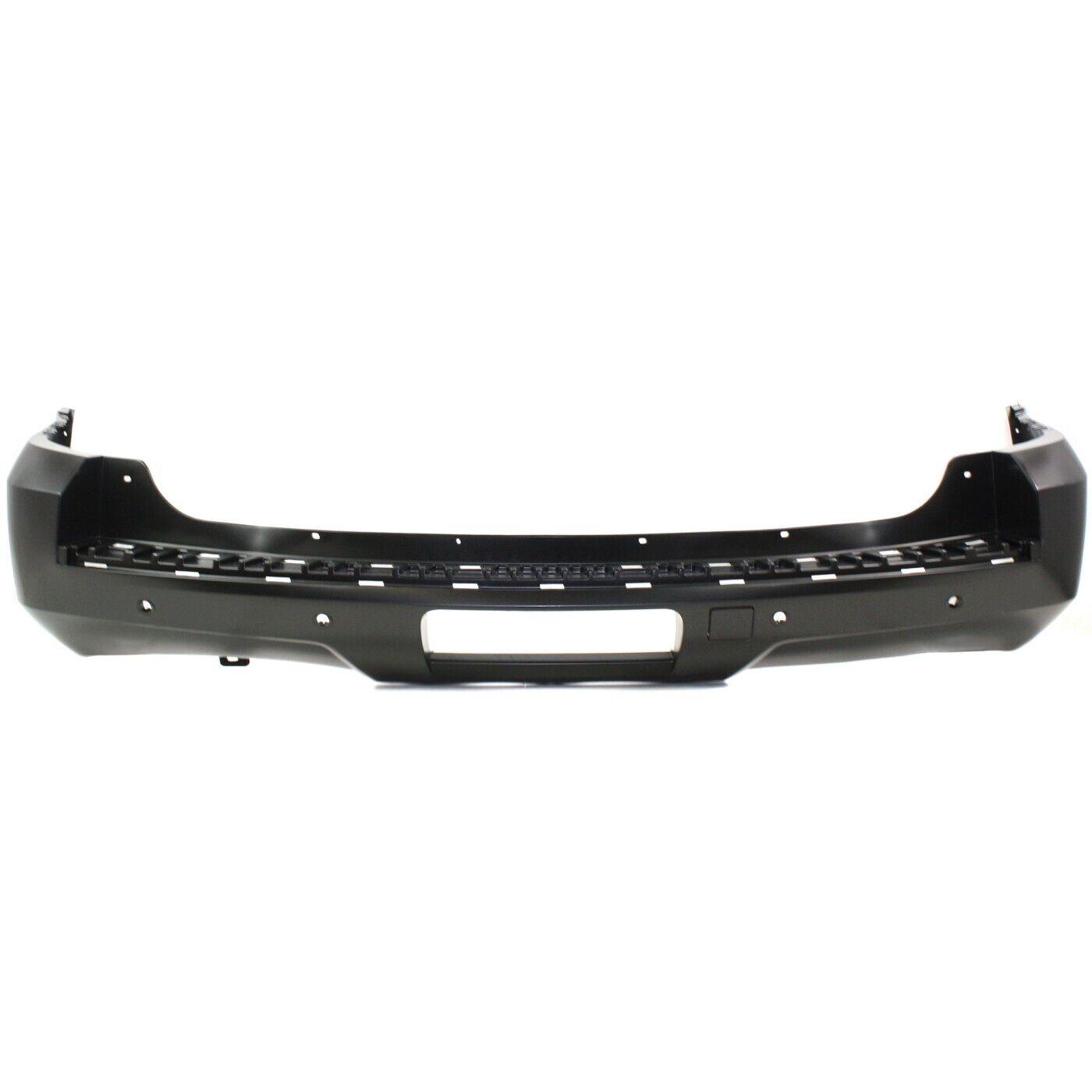 2007-2014 Chevrolet Tahoe Rear Bumper Primed With Sensor , GM1100783. Professional-grade auto body part.